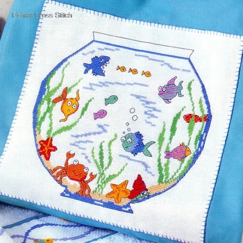 

Fishxx Cross Stitch Set European Magazine Crazy51-2 Fish Little World Cartoon Animals