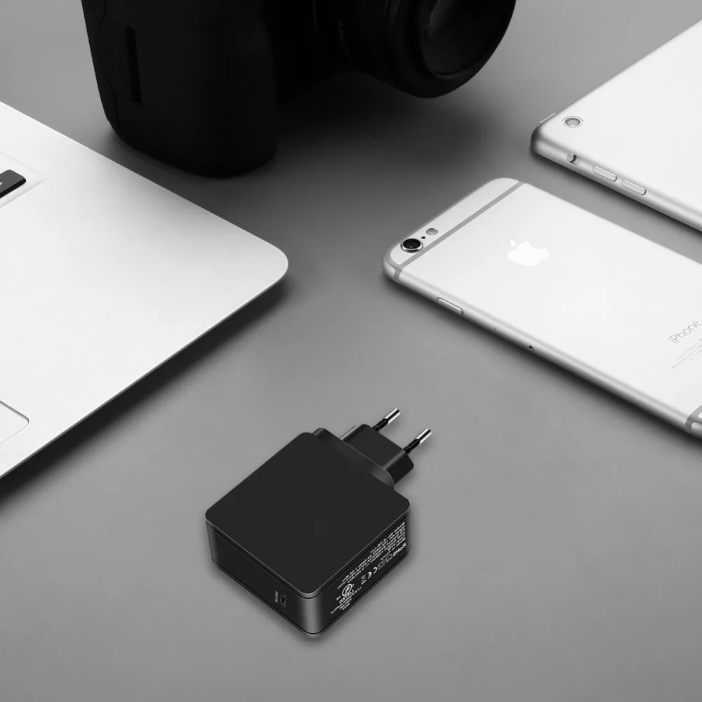 Yojock 60 Вт usb type-C настенное зарядное устройство адаптер питания с питанием для Apple MacBook/iPhone X/8 Plus Xiaomi USB-C PD зарядное устройство