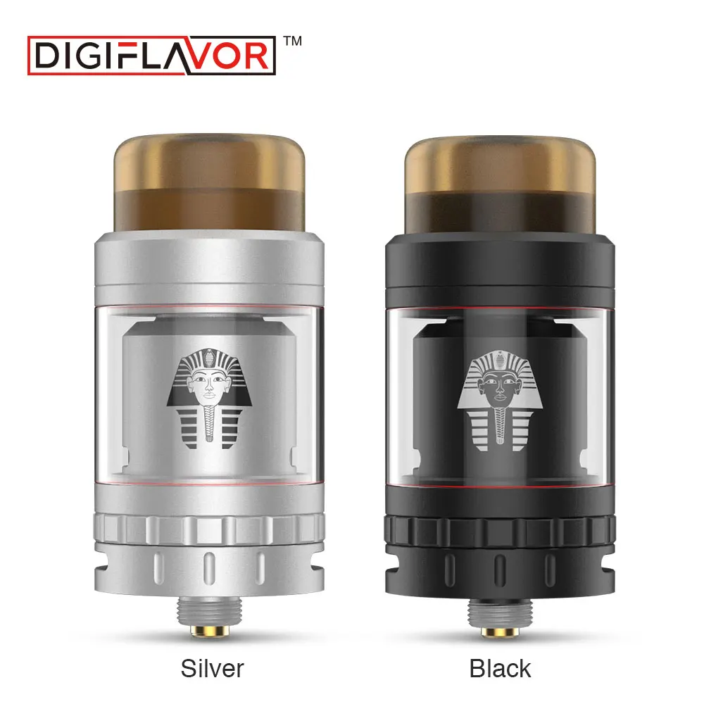 

Original Digiflavor Pharaoh Mini RTA Tank Atomizer 2ml Capacity Extend To 5ml with Expansion Tube & Thick 810 Drip Tip Vape Tank