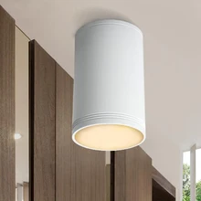 Модный алюминиевый светодиодный светильник, белый, черный, наружный светильник, оконный светильник, Круглый настенный светильник, 5 Вт, 7 Вт, точечный светильник