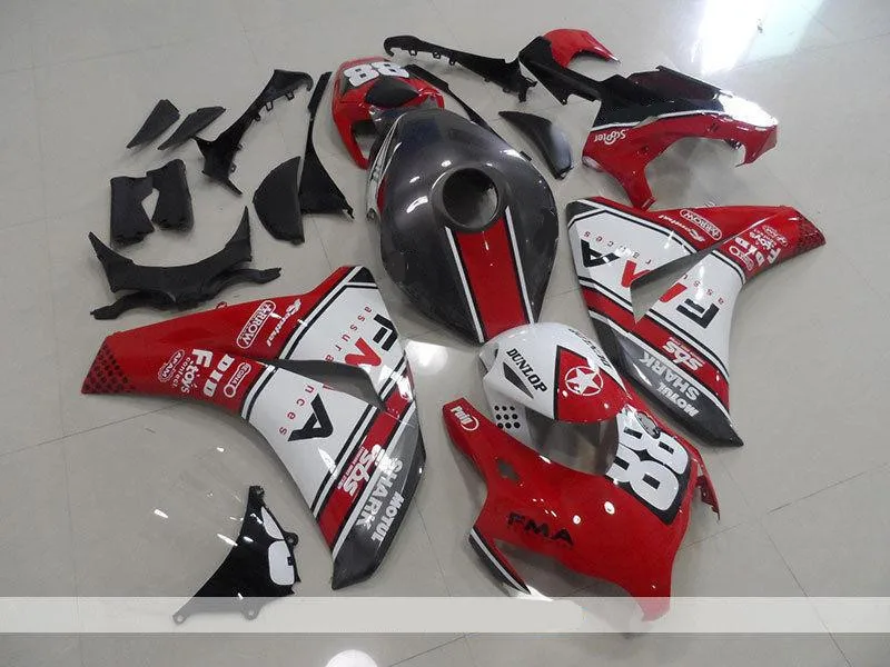 

New ABS Fairings For CBR1000RR CBR1000 CBR 1000 RR 2008 2009 2010 2011 ABS Injection Fairing Bodywork Kit Cool red white black