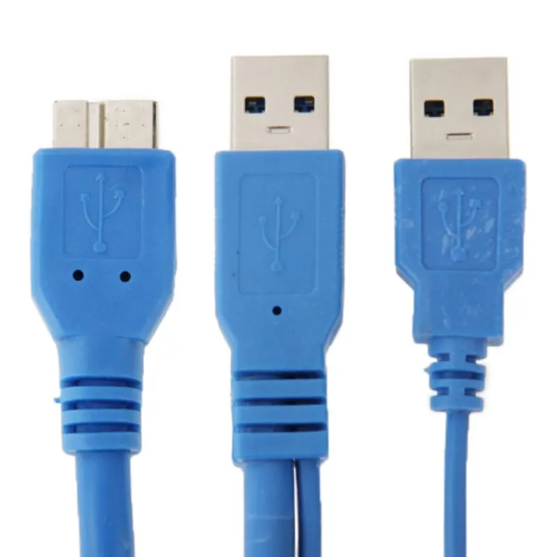 50 см двойной USB 3 0 A к Micro-B Y кабель для samsung Galaxy Note III N9000 компьютерный | Компьютеры и