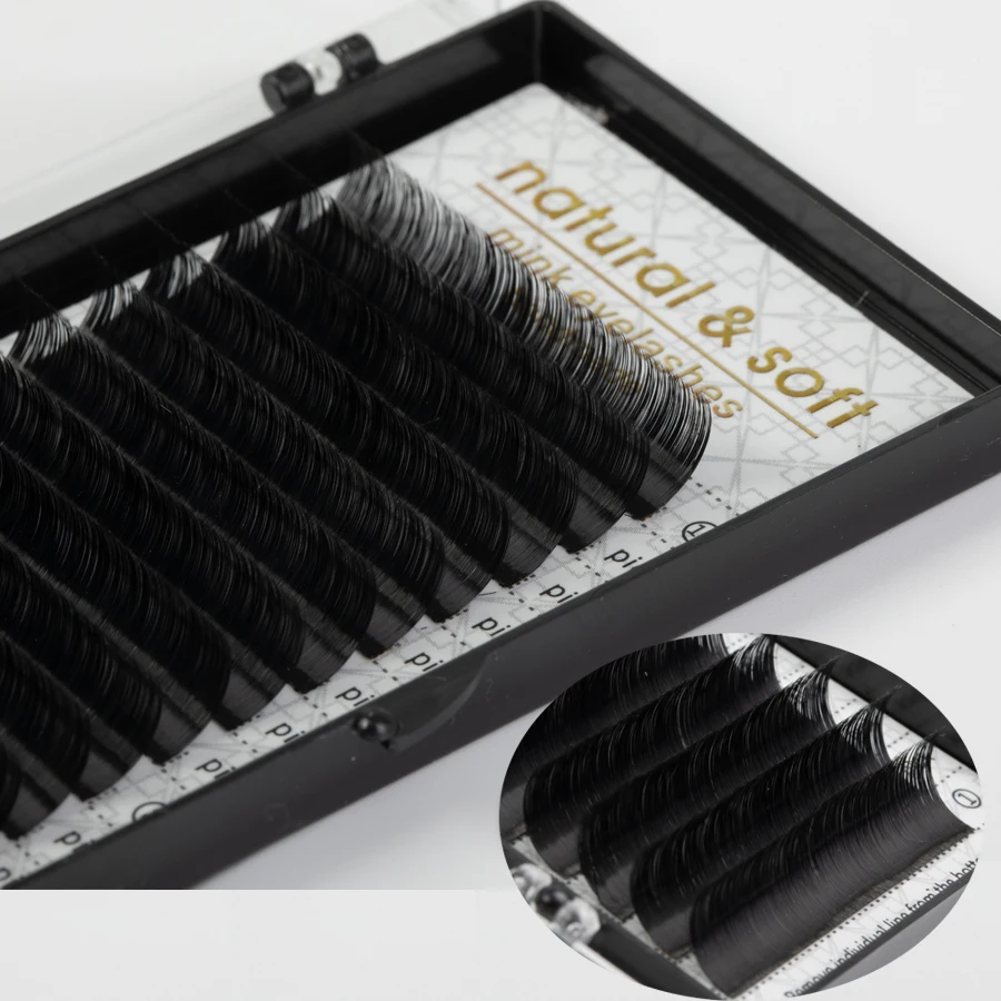 

16 Rows All size Individual Eyelashes High Quality Mink Eyelash Extension Silky Individual Eye Lash Extensions Free Shipping
