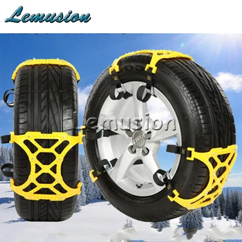 

6X Car Snow Tire Anti-skid Chains For Porsche 911 Cayenne Macan For Jaguar XE XF XJ For Infiniti q50 FX35 G35 G37 Accessories