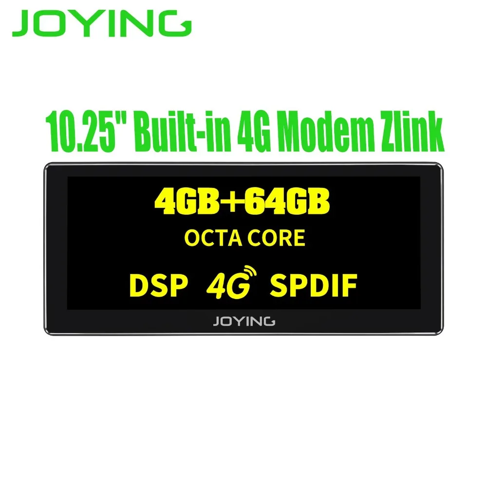 Sale 10.25"Android 8.1 Universal Car Radio Audio Stereo Head Unit Joying GPS DVD Player Octa Core Intel Built-in 4G Modem DSP Zlink 0