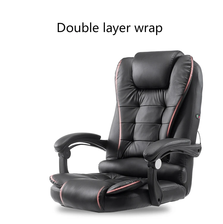 Домашний массаж, кресло с бантом, кресло для офиса, полиуретановое удобное и мягкое, многофункциональное компьютерное кресло с подставкой для ног