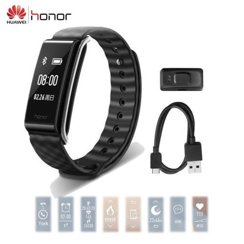 Original HUAWEI Honor Color Band A2 Smart Wristband Sleep Heart Rate Monitor Bracelet Fitness Tracker IP67 OLED For Android iOS