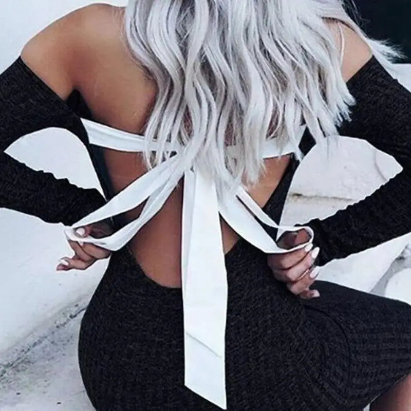 Long-Sleeve-Sexy-Club-Women-Backless-Bow-Tie-Dress-Slim-Bodycon-Knitted-Sweater-Knee-Length-Party