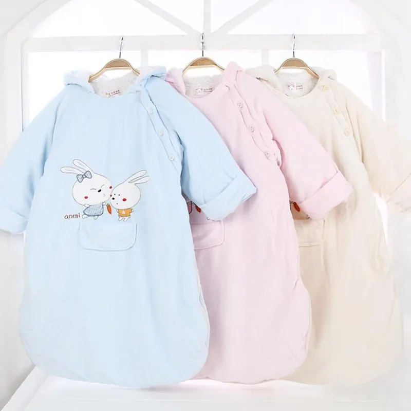 

Hooded Baby Sleeping Bag Cotton Winter Sleep Sack Newborn Envelop 0-1 Year