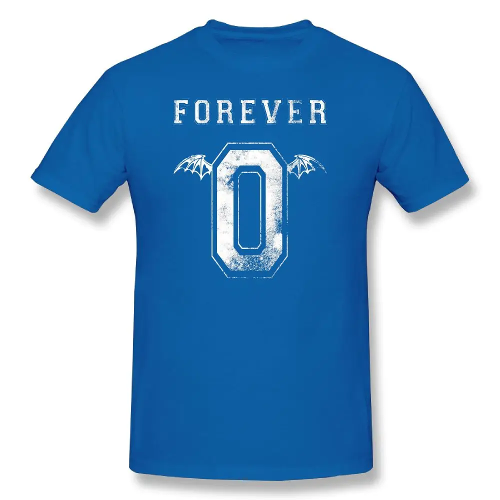 Avenged Sevenfold футболка The Rev Forever-0 мужская футболка Летняя хлопковая футболка с коротким рукавом большая футболка размера плюс 5XL 6XL - Цвет: blue