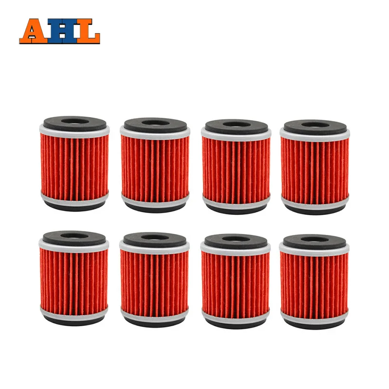 Ahl 8pcs High Performance Powersports Cartridge Oil Filter For Yamaha