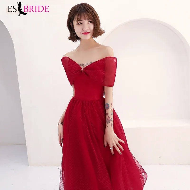 Красное простое vestido de festa элегантное кружевное повседневное длинное вечернее платье сексуальное вечернее платье с открытой спиной торжественное платье De Soiree Longo ES1794