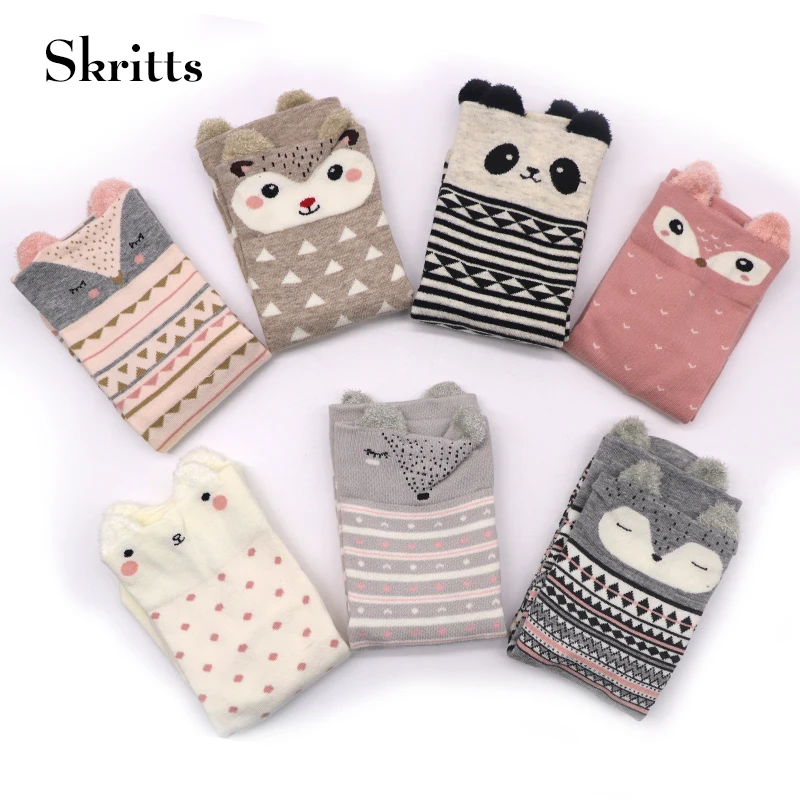 

Skritts Cartoon Sock for Women Lovely Animals Pattern Socks Warm Winter Art Socks Ladies Colorful Fashion Short Sock Funny 1Pair