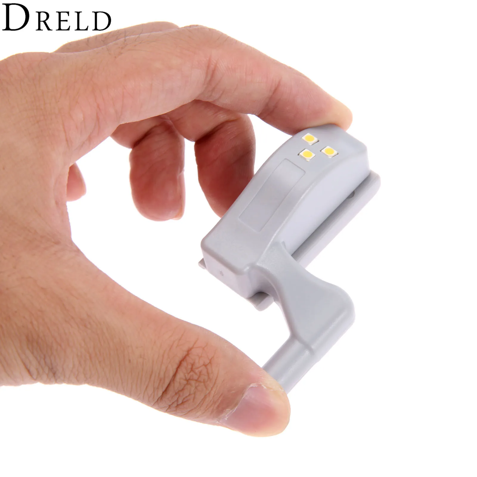 

DRELD 1Pc Universal Inner Hinge LED Sensor Cabinet Light For Kitchen Bedroom Living Room Cupboard Wardrobe Closet Hinge Light