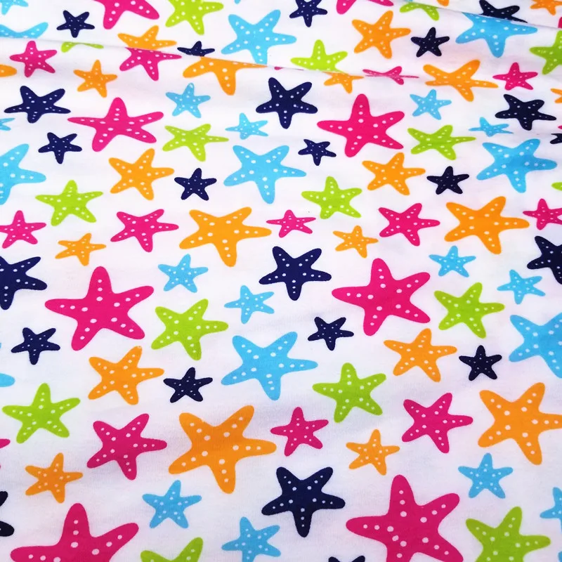 Half Meter Cotton Knitted Baby Jersey Fabric for DIY baby clothes, bibs