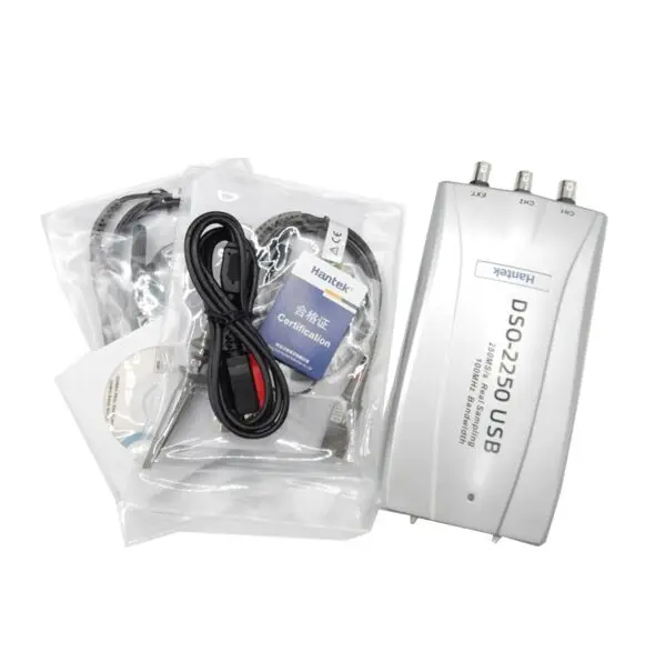 Hantek DSO 2250 Виртуальный осциллограф USB2.0 ПК на базе 100 MHz 2 ч 250MSa/s DSO2250 с 23 функции