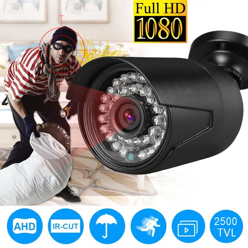 

3.6mm AHD IR Camera CMOS 720P/1080P 2MP Waterproof HD Video Surveillance Security Camera