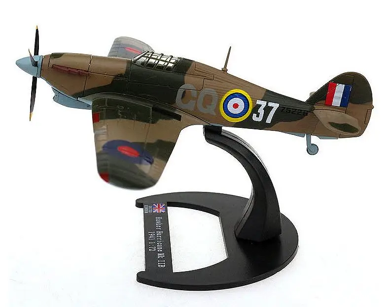 Британский Hawker WWII Hurricane MK IIB 1/72 модель самолета литья под давлением AVIONES| |