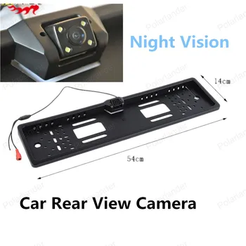 

new arrival European Night Vision Car Licence Plate camera CMOS Car Rear View Camera Car Monitor with 4 LED Light