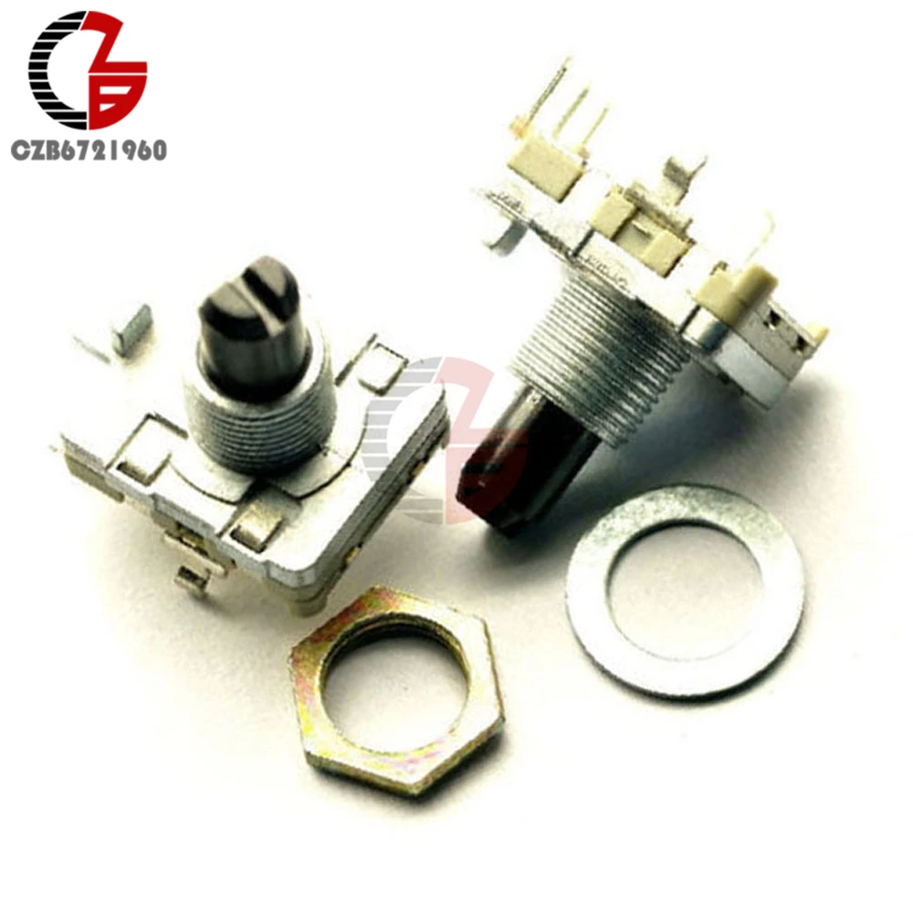 

2Pcs Rotary encoder with switch EC16 Audio digital potentiometer 15mm handle