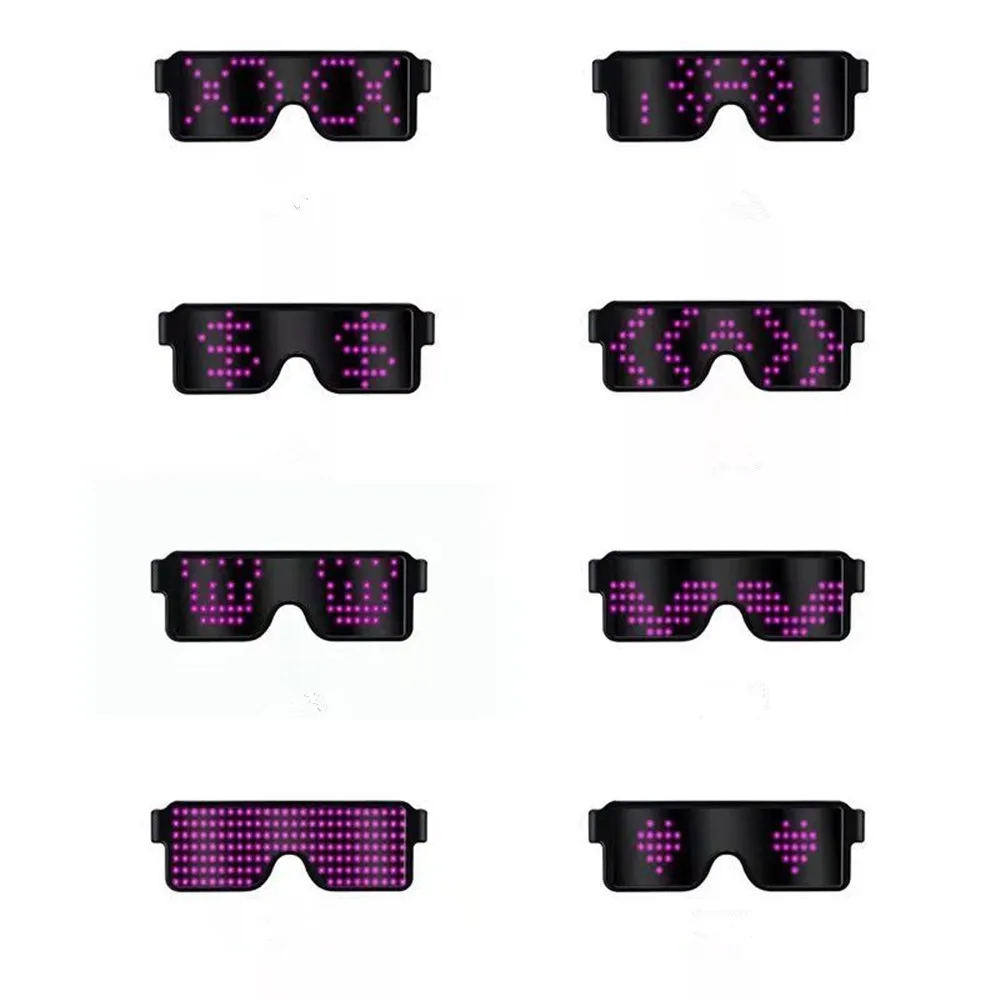 Люминесцентные игрушки светодиодный светящиеся солнцезащитные очки оттенки мигающий и мерцающий светящиеся очки вечерние Rave Забавный подарок Z0301