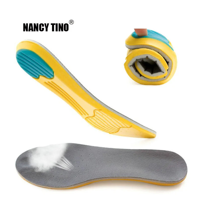 

NANCY TINO Unisex Memory Foam Shoes Pad Breathable Sweat Absorbing Arch Soft Athletic Sport Shoes inserts Shock Orthotic Insoles