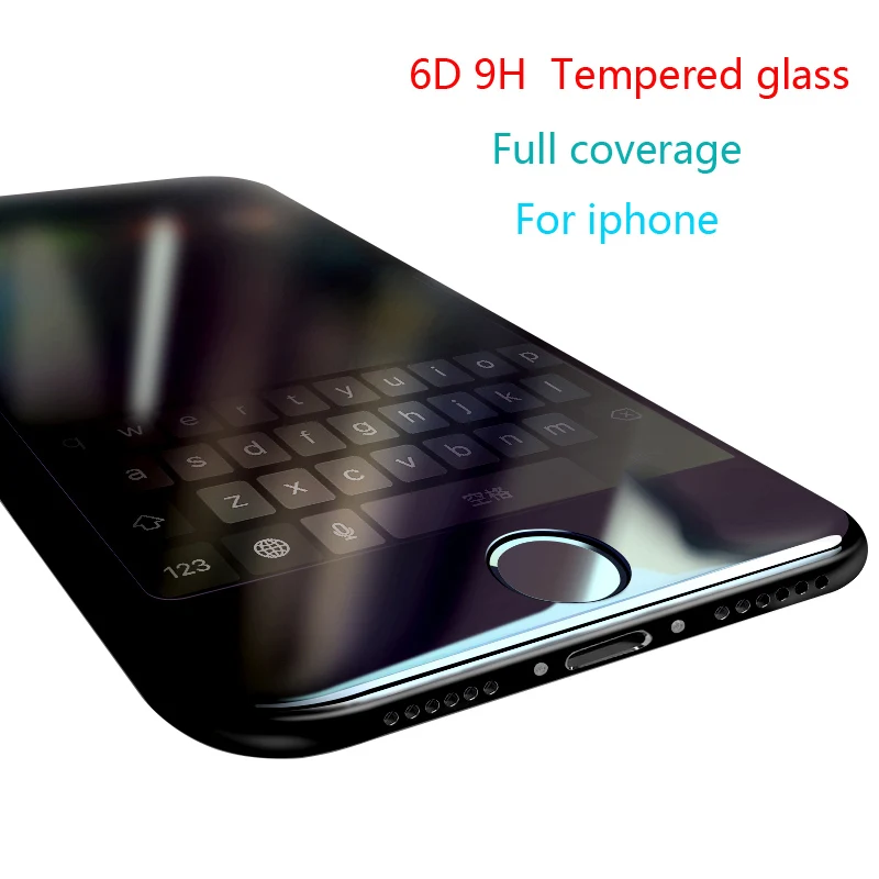 

6D edge Tempered Glass For iPhone 6 6s 7 8 Plus Screen Protector For iPhone X XS MAX XR Glass Protective