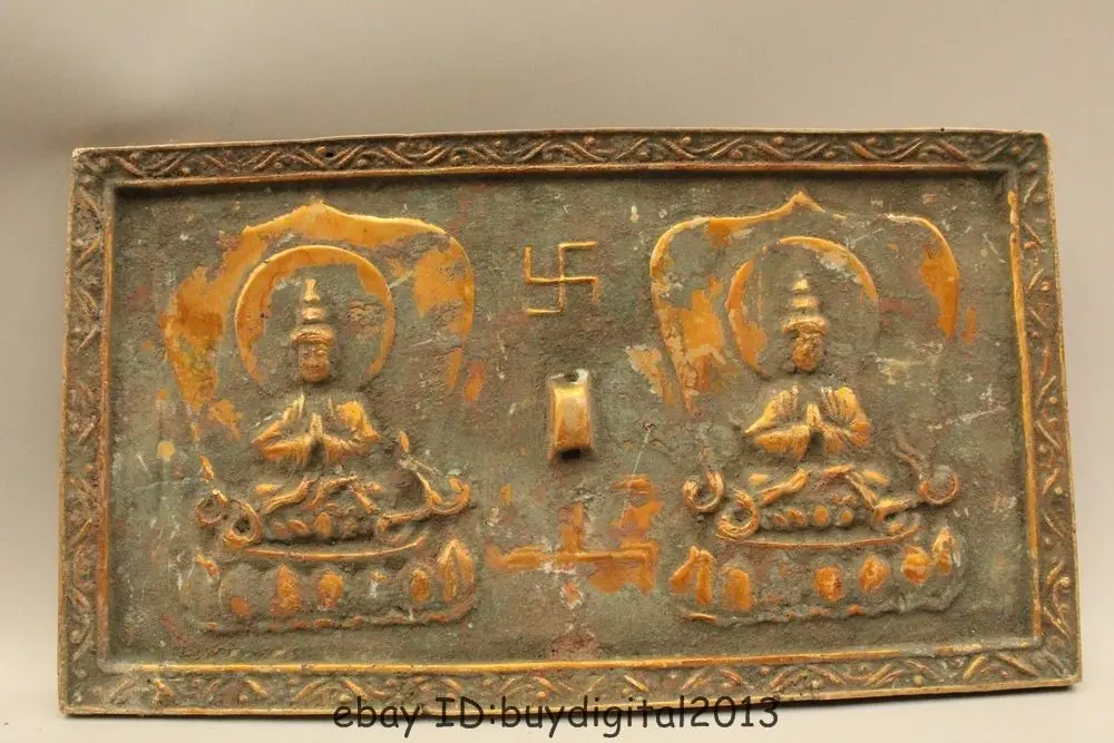 

17"Ancient China Chinese Dynasty Palace Bronze Gild Kwan-Yin Buddha Kan Statue