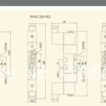 MVSC220-4E1 12 В DC 5 3port 2Pos 1/" BSP Электромагнитный Воздушный Клапан Single Coil Led