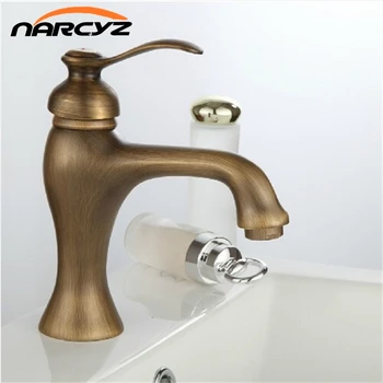 

Freight Free Euro Style Single Handle Antique Brass Basin Sink Mixer Tap 7502