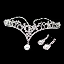 1 комплект чистая кристальная Свадебная вечерние индийские аксессуары для волос цветок горный хрусталь лоб украшения для головы Свадебные Hairchain для женщин