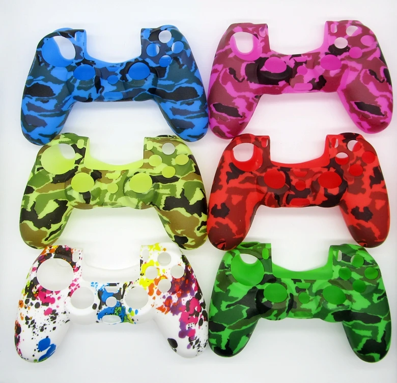 

[15 Colors] Silicone Protective Cover Sticker for Sony for Playstation4 PS4 Controller Gamepad Controller Skin Game Accessories