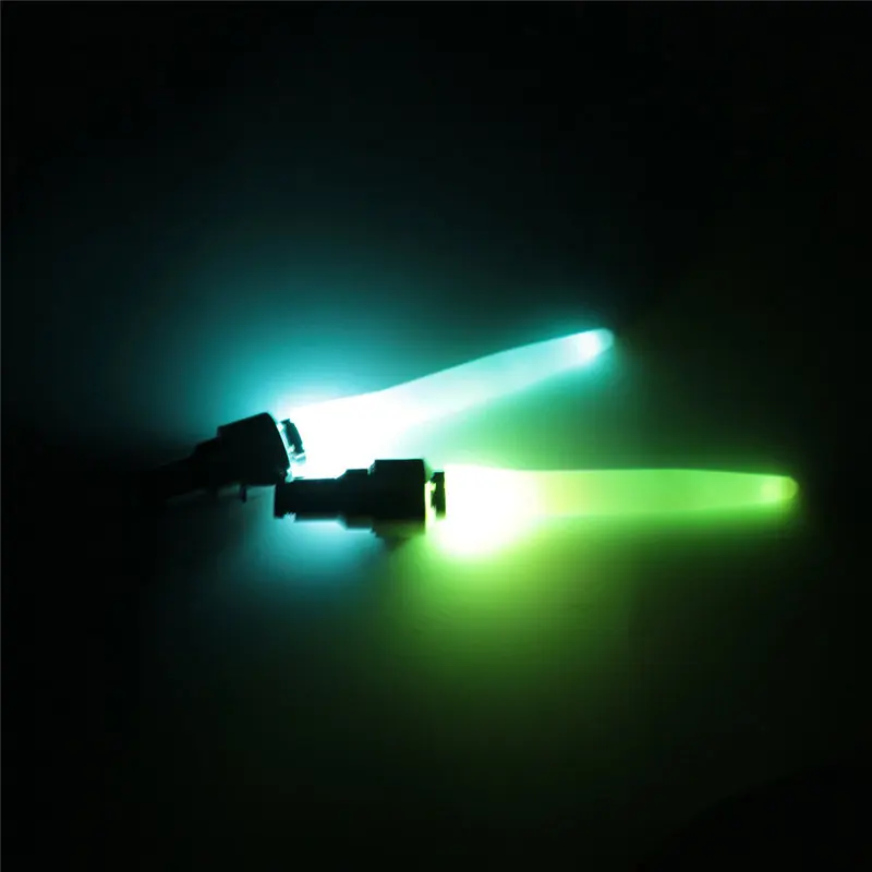 

2Pcs Motion Activated Glow Bike Car Motorcycle Tire Valve Caps Wheel Light Color