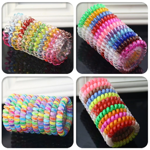 Cheveux Accessoires Fille Téléphone Bracelet Élastique Bandes de Cheveux Solide Corde Bandeau Gradient Femmes Scrunchy De