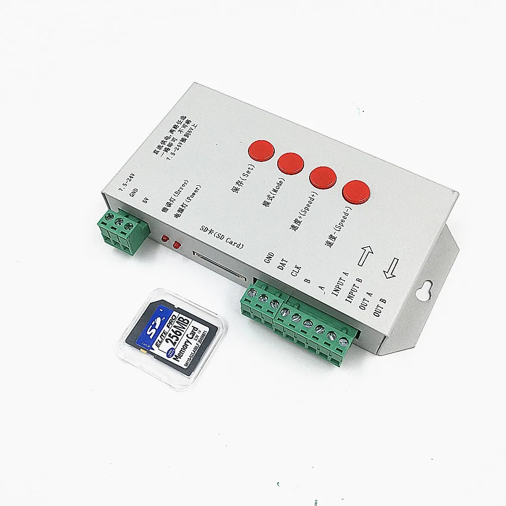 Светодиодный RGB контроллер SD карта WS2801 WS2811 WS2803 WS2812 LPD6803 P9813 светодиодный модуль 2048