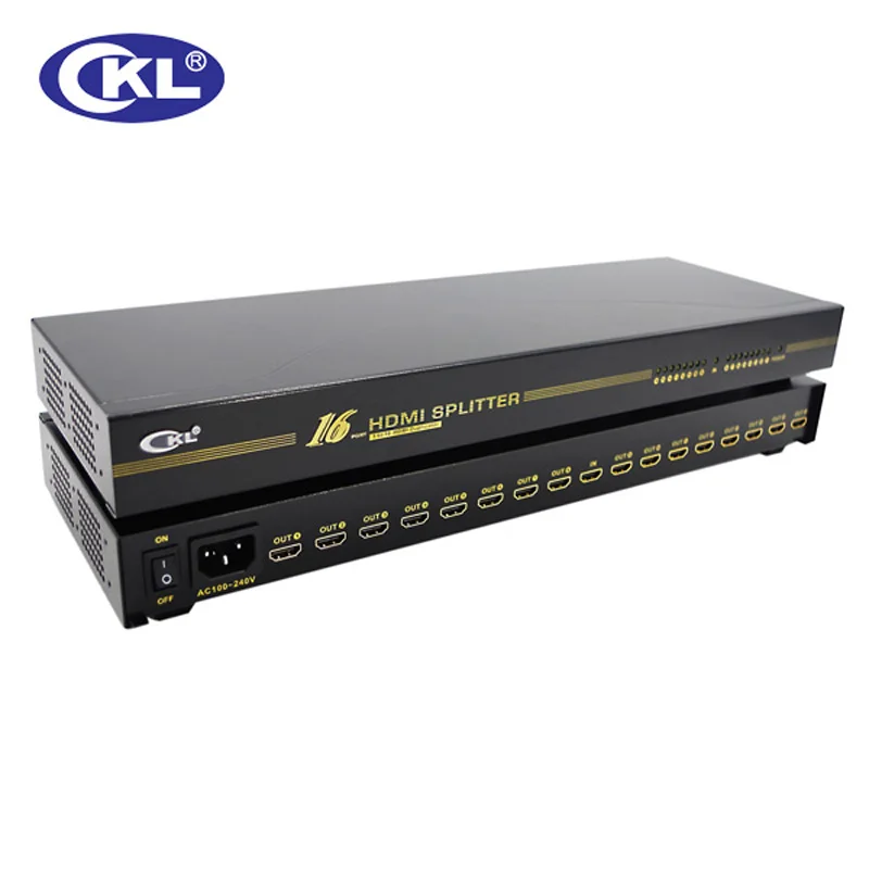 CKL 16 портовый HDMI сплиттер стойка металлический корпус поддерживает 1 4 V Высокое