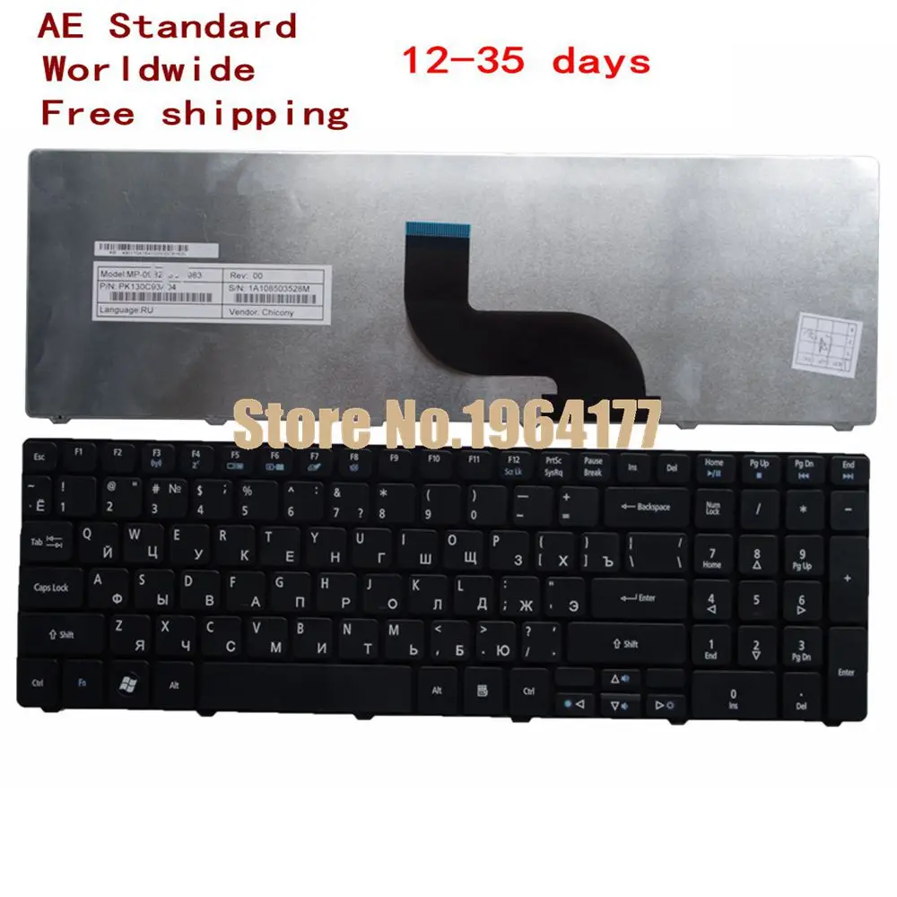 

Russian for Acer Aspire 5810T 5536G 5738Z 5810 5739 5338 5410t 5538 5542 5538G 5542G 7560 7560G 7739 5625G RU laptop keyboard