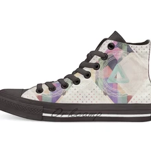 Невозможная треугольная Новинка; дизайнерская Повседневная парусиновая обувь; обувь на заказ; Прямая