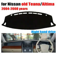 Приборной панели автомобиля крышка коврик для Nissan старый teana Altima 2004 до 2008 правым dashmat тире охватывает приборной панели авто аксессуары