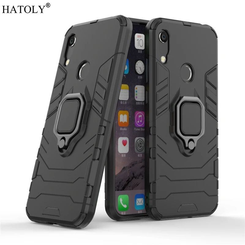 

Huawei Y6 2019 Case Cover for Huawei Y6 2019 Magnetic Finger Ring PC Phone Case Protective Hard Armor Case For Huawei Y6 2019