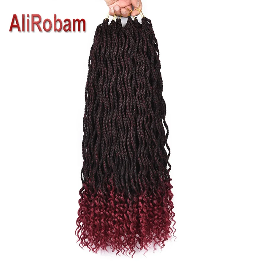 CURLY end box braid 0