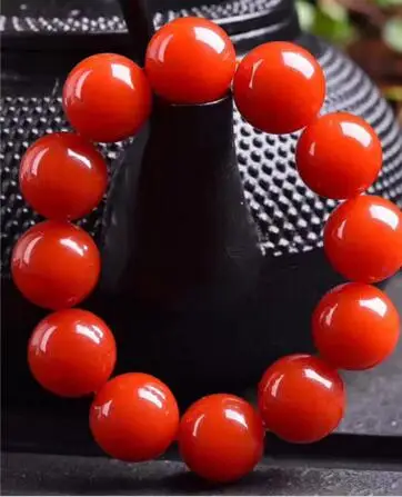

Natural South Red AgateBeads Bracelet AAAA 20mm