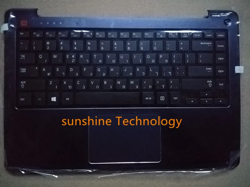

Israel layout new laptop keyboard with touchpad palmrest for Samsung BA75-04632H NP530U4E 530U4E-EG1 530U4E-A01 535U4E backlit