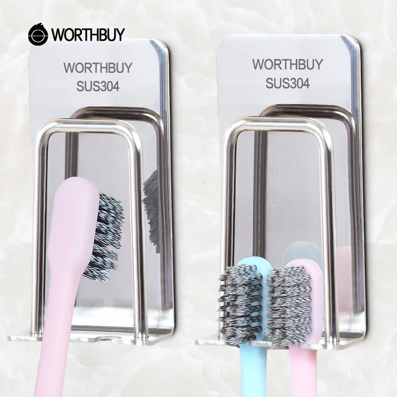 WORTHBUY креативный держатель для зубной щетки 304 из нержавеющей стали настенный