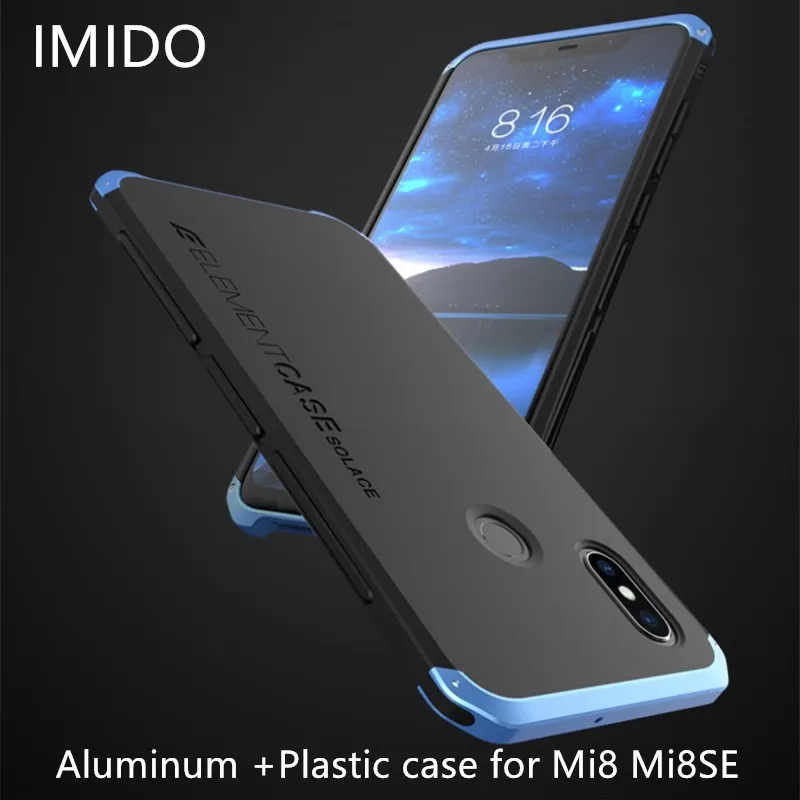 For Xiaomi Mi8 Mi8SE Luxury Armour Metal silicon Aluminum +PC Phone Case xiaomi mi8 Shockproof phone case mi8SE |