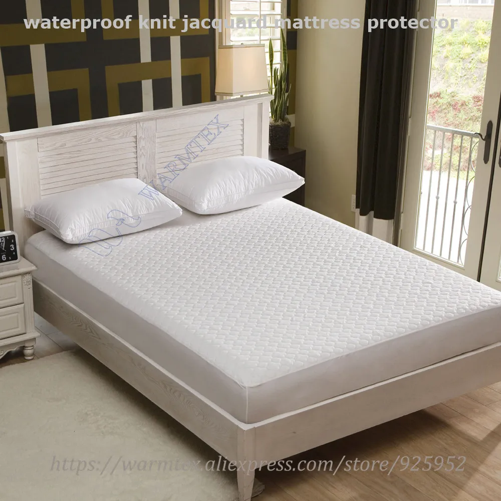 170x200cm waterproof beautiful Jacquard cloth mattress protector