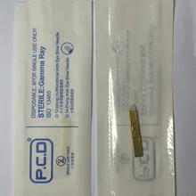 500 Шт./лот Высокое Качество Золотой PCD 12 Pins Иглы Для Перманентного Макияжа