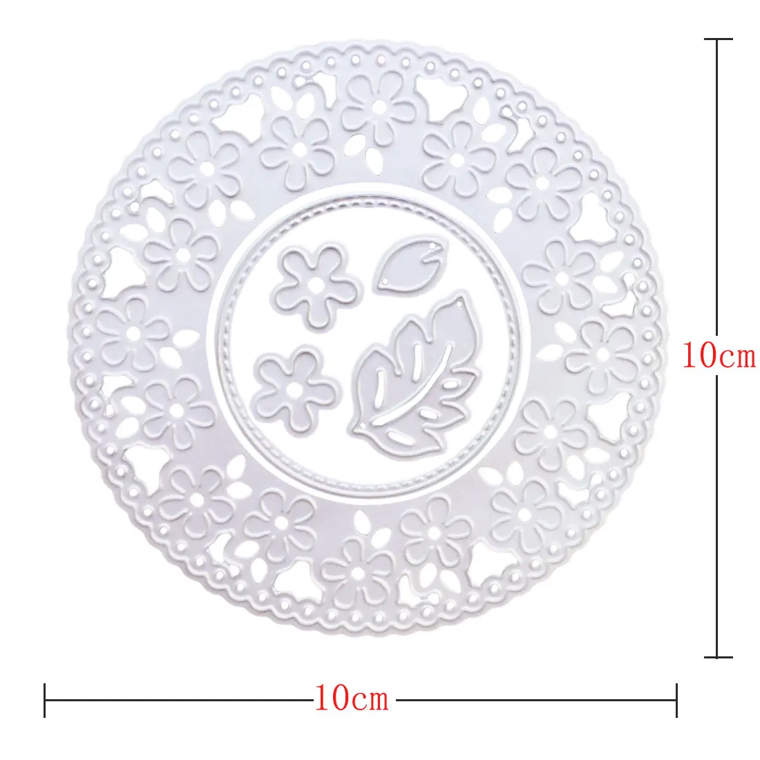 Цветок полый кружевной фон круглая рамка металлические высечки трафареты для поделок Скрапбукинг альбом декоративные тиснения карты