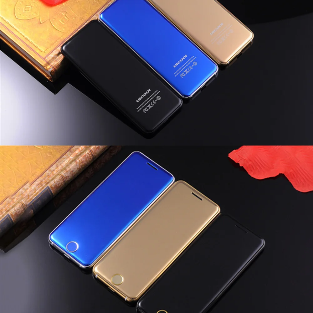 Оригинальный ультра тонкий металлический корпус Ulcool V66 мобильный телефон bluetooth