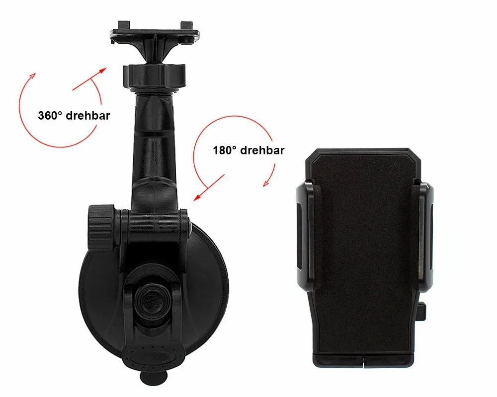 360 Rotary Windshield Glass Car holder Mount for Huawei Ascend P8 Lite P9 Max Mate 8 Honour Phone GPS Universal Suction Stand
